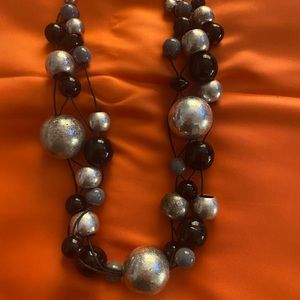 Black & Siliver necklace